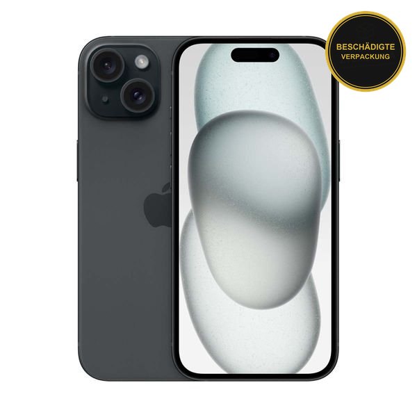 Apple iPhone 15 128GB Black · beschädigte Verpackung