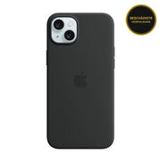 Apple iPhone 15 Plus Silicon Case with MagSafe Black 1