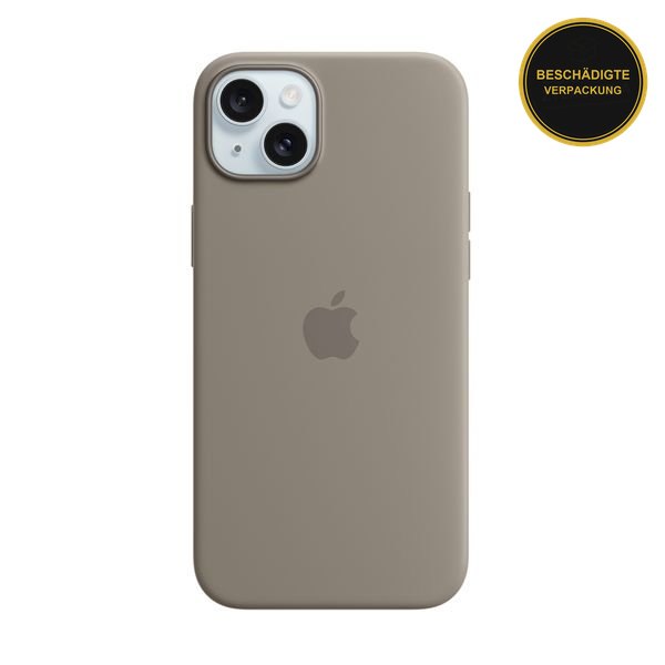 Apple iPhone 15 Plus Silicon Case with MagSafe Clay · beschädigte Verpackung