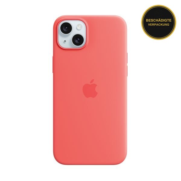 Apple iPhone 15 Plus Silicon Case with MagSafe Guava · beschädigte Verpackung