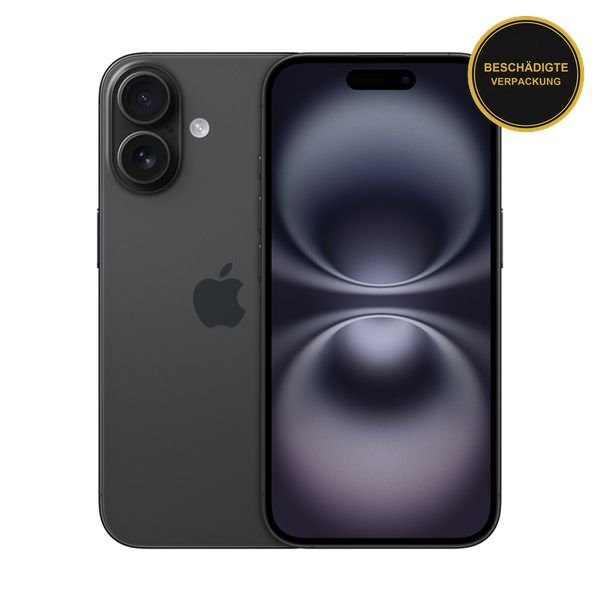 Apple iPhone 16 128GB Black · beschädigte Verpackung