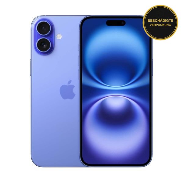 Apple iPhone 16 Plus 128GB Ultramarine · beschädigte Verpackung