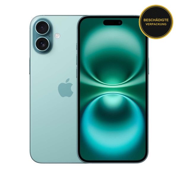 Apple iPhone 16 Plus 256GB Teal · beschädigte Verpackung
