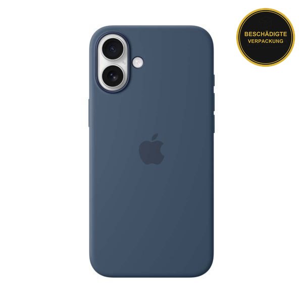 Apple iPhone 16 Plus Silicone Case with MagSafe Denim · beschädigte Verpackung