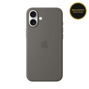 Apple iPhone 16 Plus Silicone Case with MagSafe Stone Gray 1