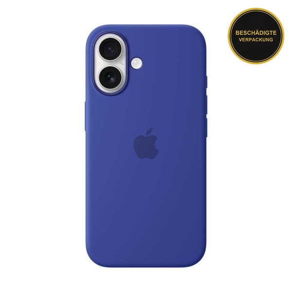 Apple iPhone 16 Silicone Case with MagSafe Ultramarine · beschädigte Verpackung