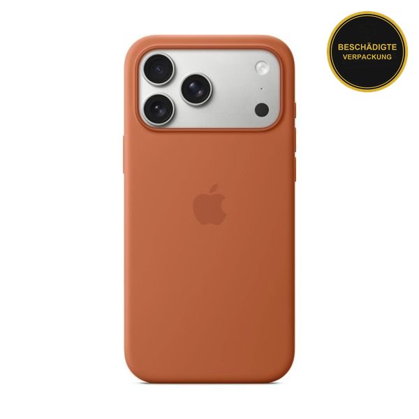 Apple iPhone 17 Pro Max Silicone Case with MagSafe Terra Cotta · beschädigte Verpackung
