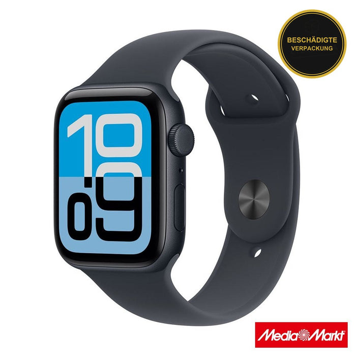 Apple Watch SE 3 GPS 40mm Midnight Aluminium Case Midnight mit Sport Band S/M · beschädigte Verpackung