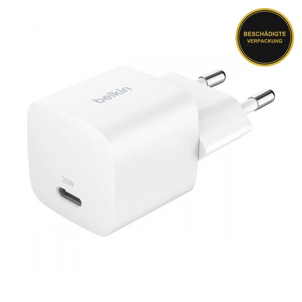 Belkin USB-C 25W · beschädigte Verpackung