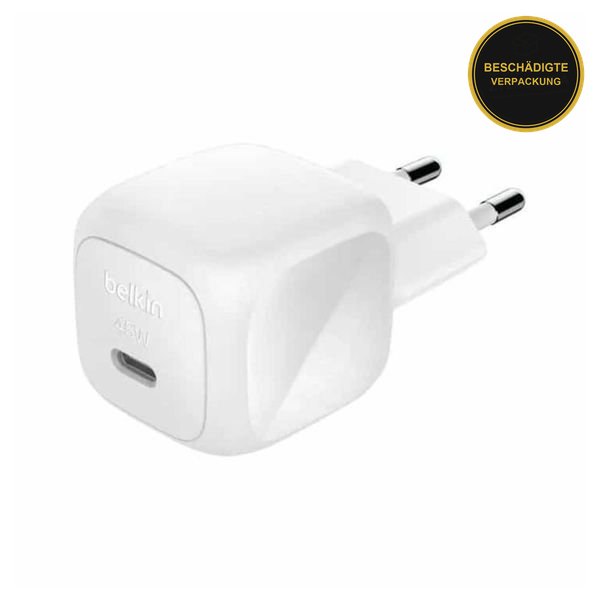 Belkin USB-C 45W · beschädigte Verpackung