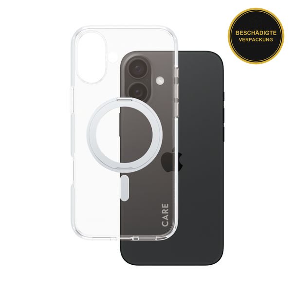 CARE by PanzerGlass iPhone 16 Plus Kickstand Magsafe Silver · beschädigte Verpackung