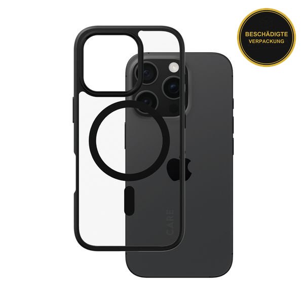 CARE by PanzerGlass iPhone 16 Pro Flagship Urban Compat Magsafe Black Frame · beschädigte Verpackung