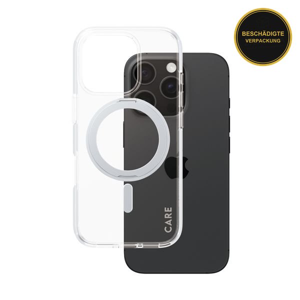 CARE by PanzerGlass iPhone 16 Pro Kickstand Magsafe Silver · beschädigte Verpackung