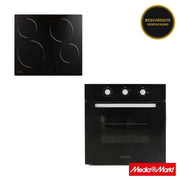 Davoline Einbau Backofen mit Kochfeld OHCS8004 Black 1