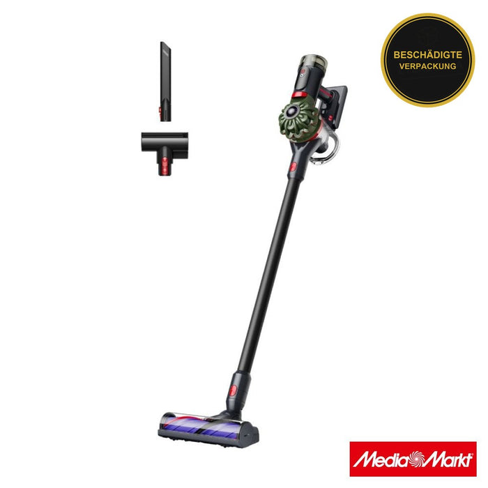Dyson V8 Cyclone Army Green/Black · beschädigte Verpackung