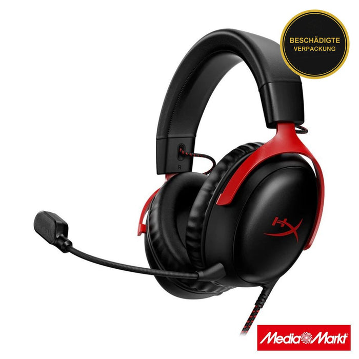 HyperX Cloud 3 Black/Red · beschädigte Verpackung
