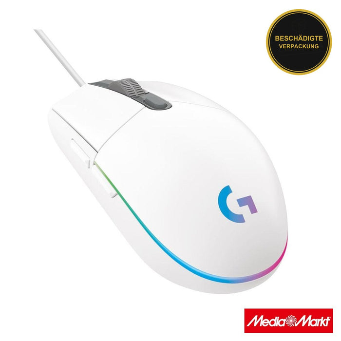Logitech G102 LightSync White · beschädigte Verpackung