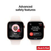 Apple Watch Series 11 GPS 42mm Rose Gold Aluminium Case mit Light Blush Sport Band - S/M 6