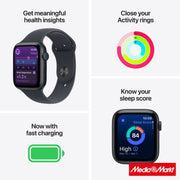 Apple Watch SE 3 GPS 40mm Starlight Aluminium Case Starlight mit Sport Band S/M 3