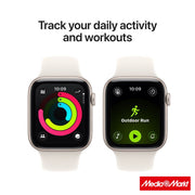 Apple Watch SE 3 GPS 40mm Starlight Aluminium Case Starlight mit Sport Band S/M 6