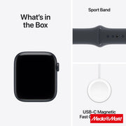 Apple Watch SE 3 GPS 40mm Midnight Aluminium Case Midnight mit Sport Band S/M 8