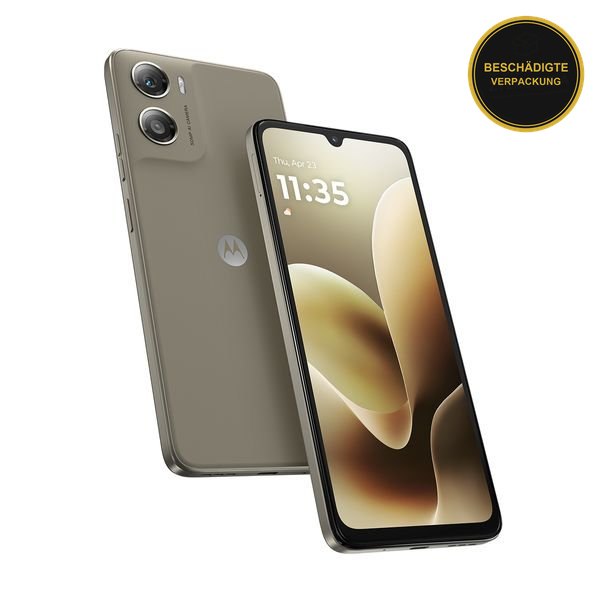 Motorola moto g06 Power PANTONE Laurel Oak · beschädigte Verpackung
