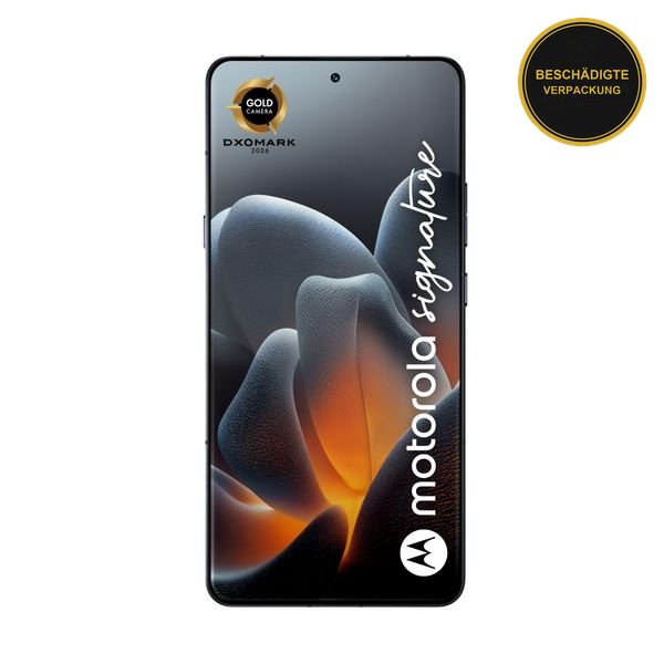 Motorola Signature 5G 16GB/512GB Pantone Carbon · beschädigte Verpackung