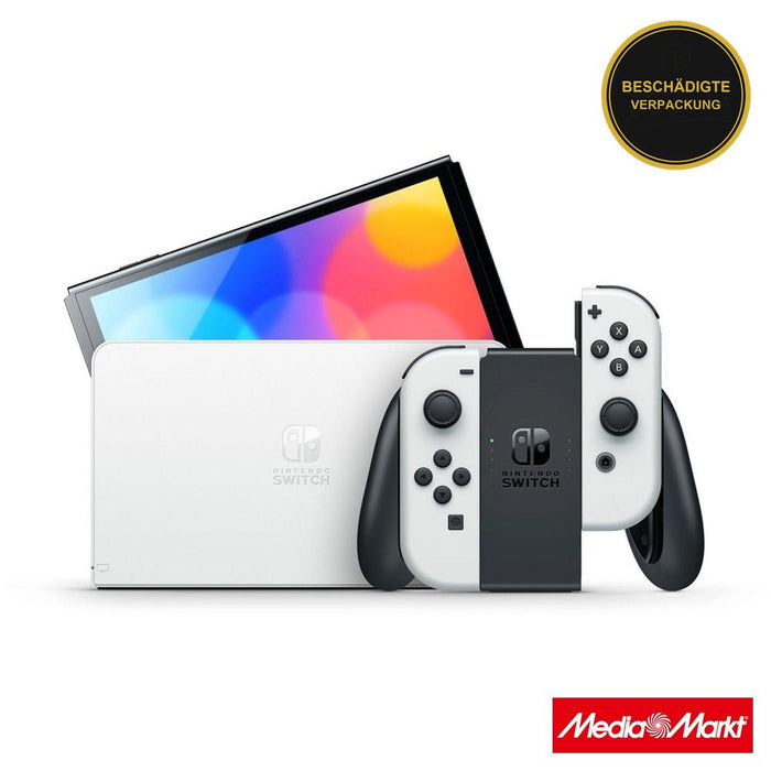 Nintendo Switch OLED model White set · beschädigte Verpackung