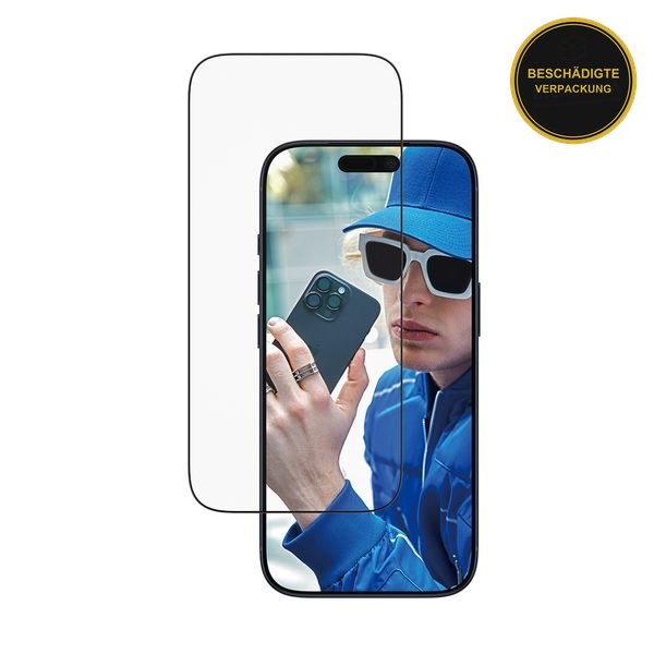 PanzerGlass Ultra-Wide Fit iPhone 17 Pro · beschädigte Verpackung