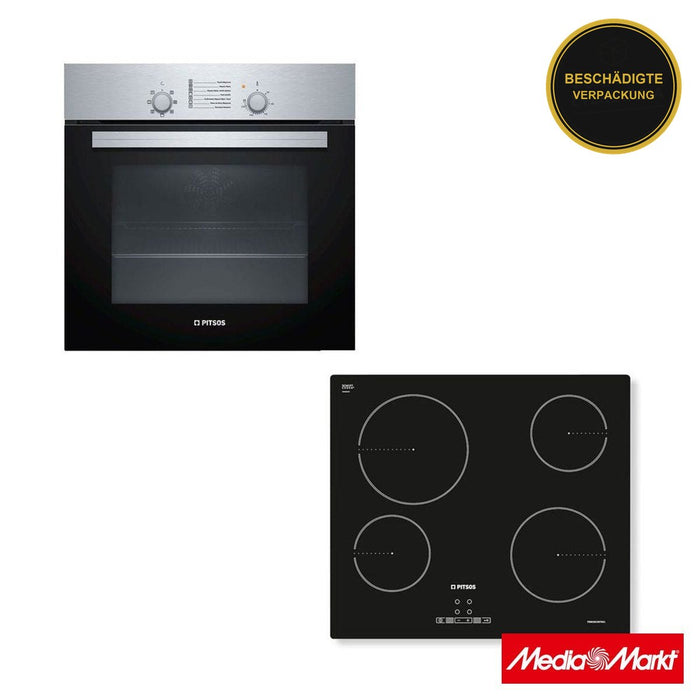 Pitsos PH00M00X1 Backofen & Family CRE611S06 Kochfeld Glaskeramik · beschädigte Verpackung