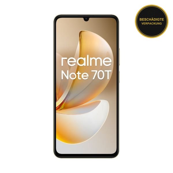 Realme Note 70T 4/128GB Gold · beschädigte Verpackung