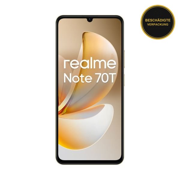 Realme Note 70T 4/256GB Gold · beschädigte Verpackung
