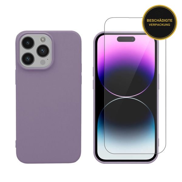 Redshield iPhone 14 Pro TPU & Tempered Glass Purple