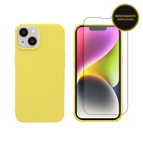 Redshield iPhone 14 TPU & Tempered Glass Yellow · beschädigte Verpackung