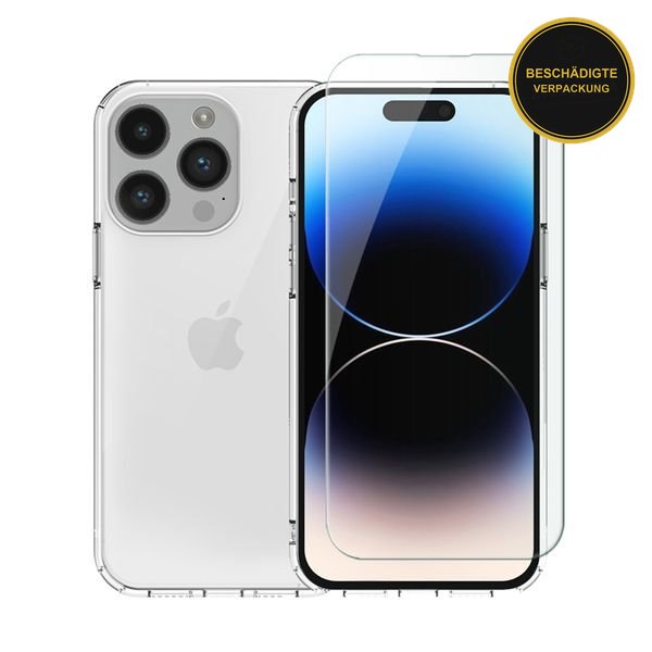 Redshield iPhone 15 Pro TPU Case & Tempered Glass · beschädigte Verpackung