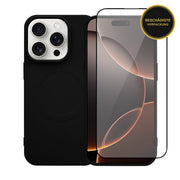 Redshield iPhone 16 Pro Max Silicone Case with MagSafe & Tempered Glass Black 1