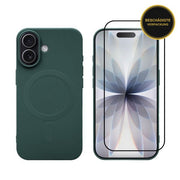 Redshield iPhone 17 Magsafe Silicone Case & Full Face Glass Green 1