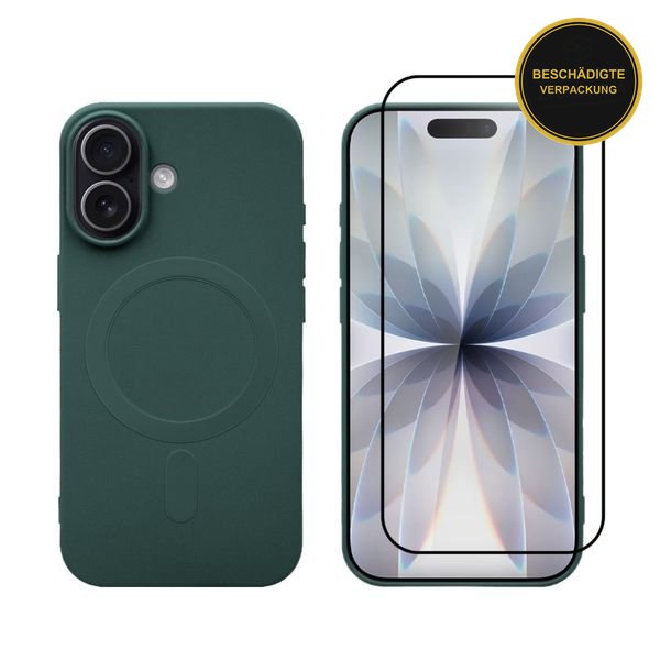 Redshield iPhone 17 Magsafe Silicone Case & Full Face Glass Green · beschädigte Verpackung
