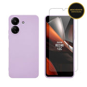 Redshield Redmi 13C / Poco C65 TPU Case & Tempered Glass Purple 1