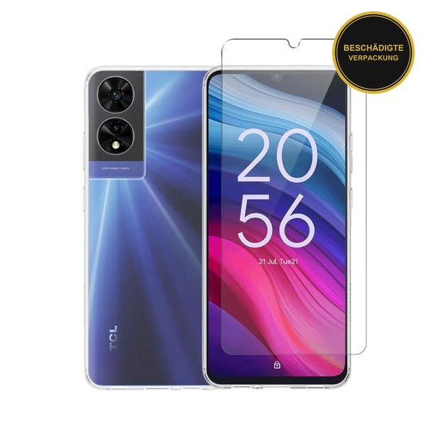 Redshield TPU Case & Tempered Glass Transparent für TCL 505 · beschädigte Verpackung