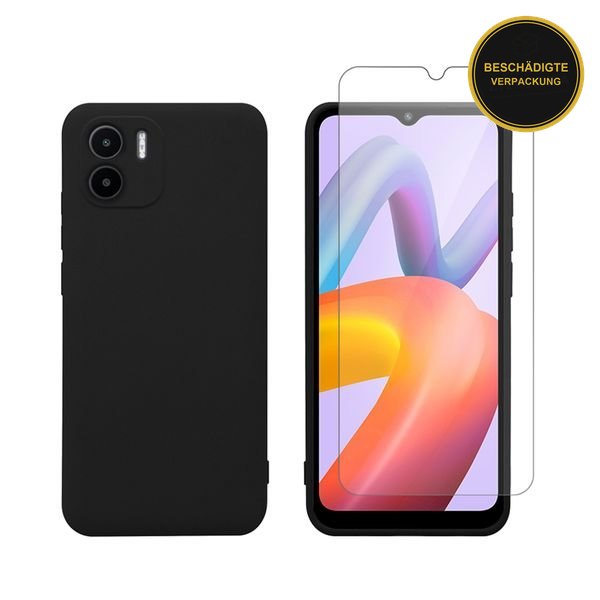 Redshield Xiaomi Redmi A2 TPU & Tempered Glass Black · beschädigte Verpackung