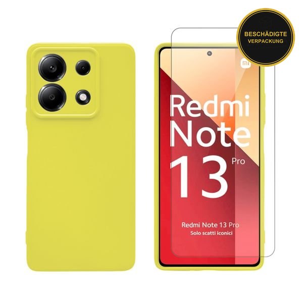 Redshield Xiaomi Redmi Note 13 Pro 5G/Poco X6 Silicone Yellow & Tempered Glass