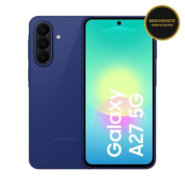 Samsung Galaxy A27 5G Blue 128GB · beschädigte Verpackung