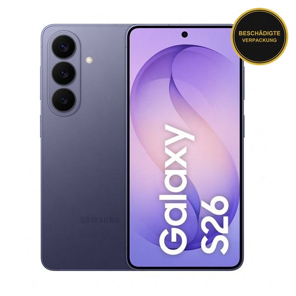 Samsung Galaxy S26 12GB/256GB Cobalt Violet · beschädigte Verpackung