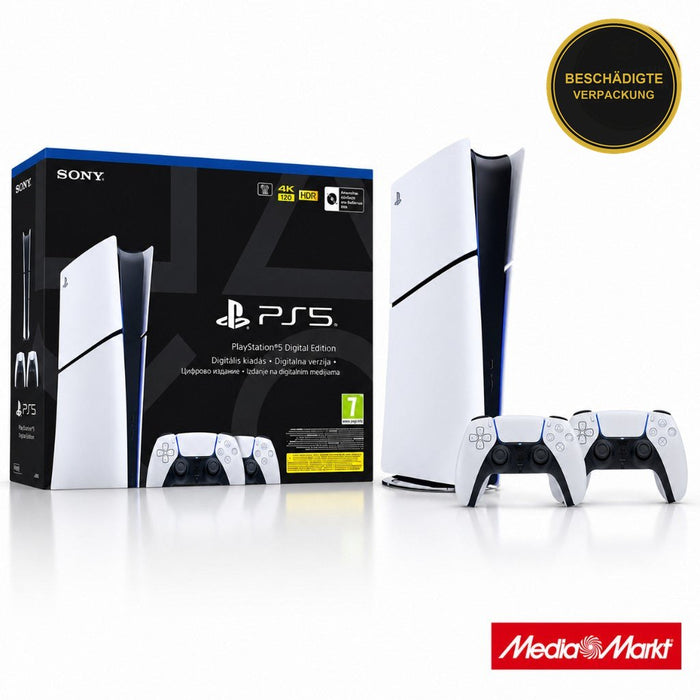 Sony PS5 Digital Edition 825GB & Dualsense Bundle · beschädigte Verpackung