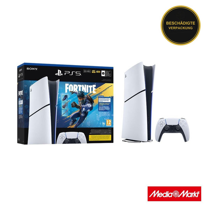 Sony PS5 Digital Edition 825GB & Fortnite Flowering Chaos Bundle · beschädigte Verpackung