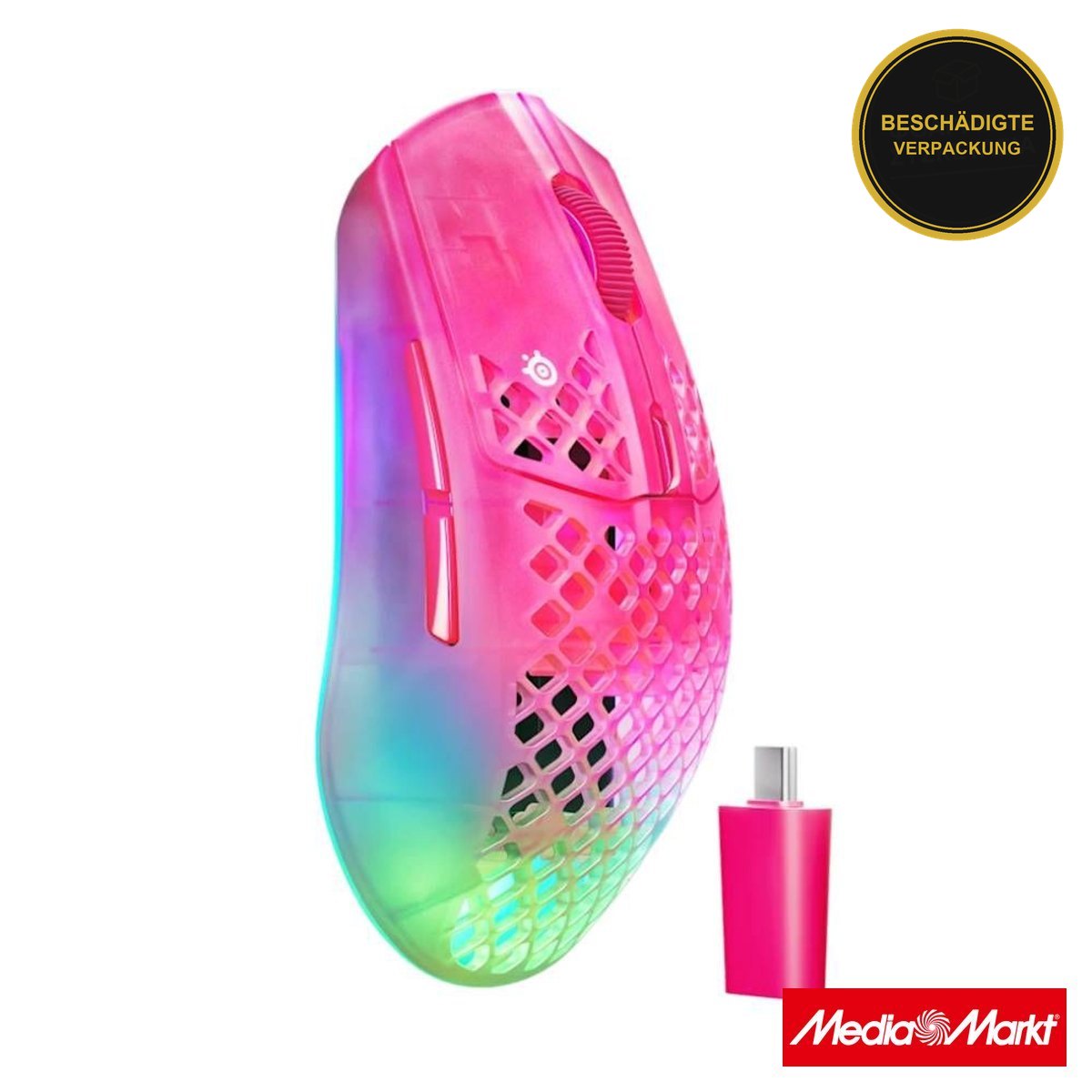 SteelSeries Aerox 3 Gen 2 Wireless Magenta Haze