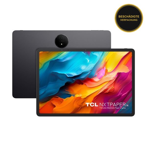 TCL NXTPAPER 14 +Flip case+Pen 8GB+8GB/256GB Wi-Fi Space Grey · beschädigte Verpackung