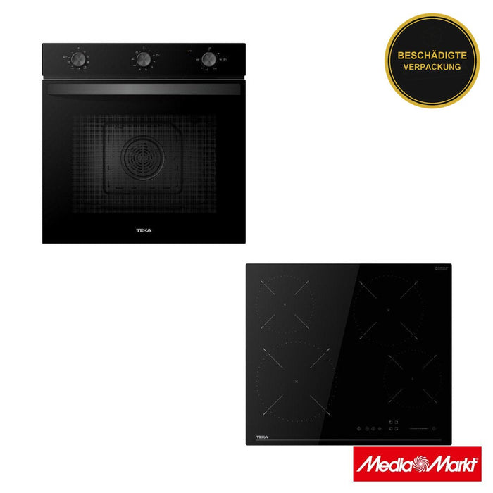 Teka Backofen HBB 6250 FBK & Glaskeramik Kochfelder TBC 64120 TCS BK · beschädigte Verpackung