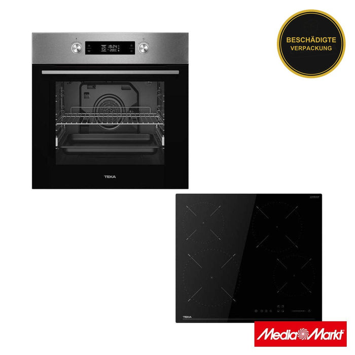 Teka HCB 6370 P Pyrolyse Backofen & TBC 64120 TCS BK Glaskeramik Kochfeld · beschädigte Verpackung